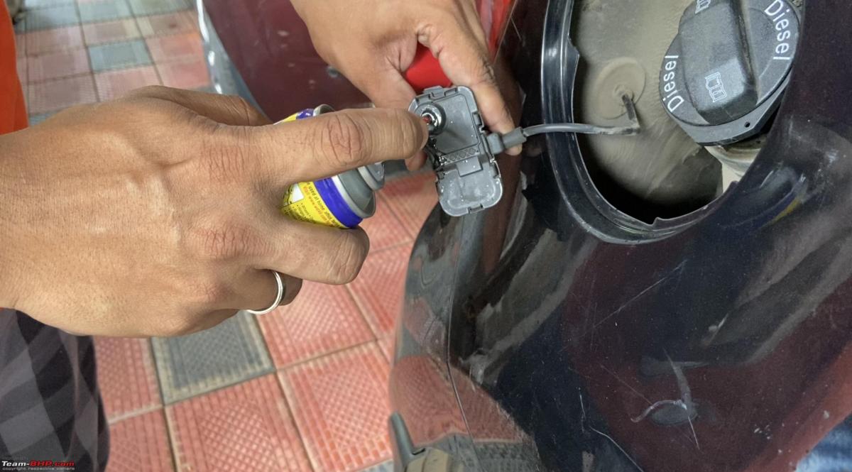 DIY Adding OE emergency fuel flap release mechanism to the VW Polo