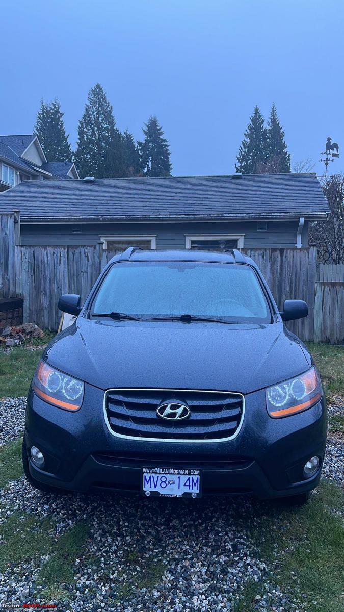 Bought a used Hyundai Santa Fe V6 AWD as my first car in Canada TeamBHP