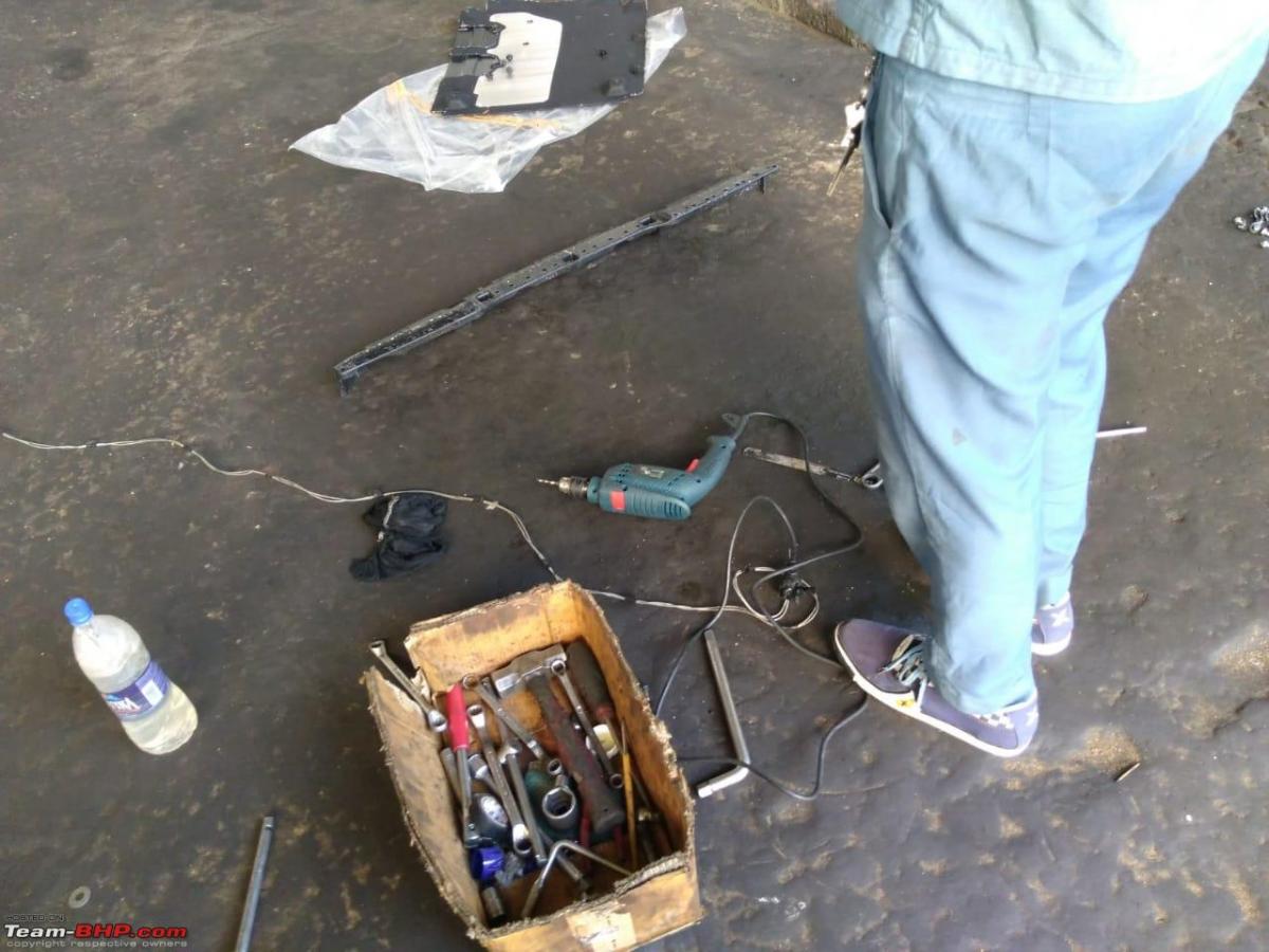 Fitting an engine guard on a Maruti Suzuki XL6 AT TeamBHP