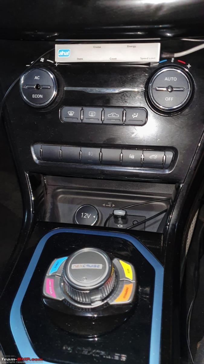 Aha Nexcruise Cruise control & energy management system on a Nexon EV