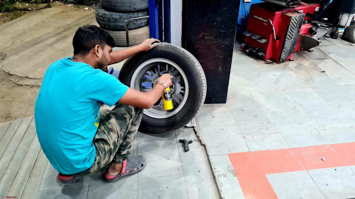 First wheel balancing and alignment check on my Maruti XL6 TeamBHP
