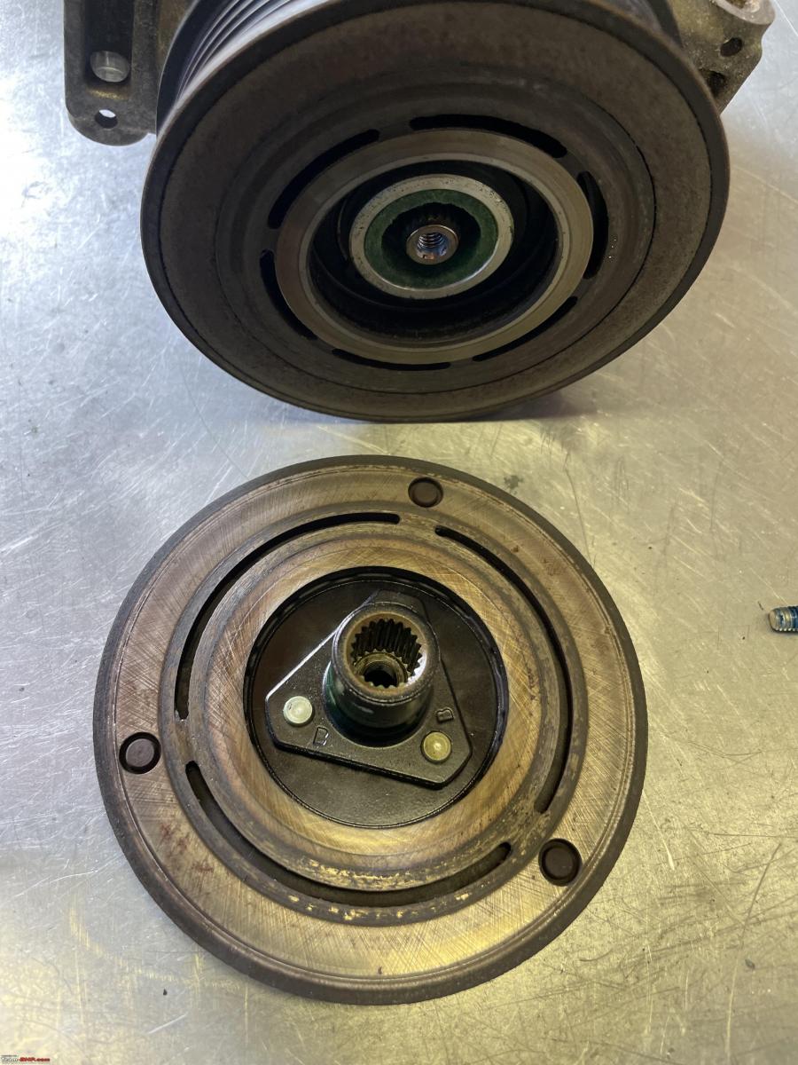 Pics The anatomy of a Car AC Compressor TeamBHP