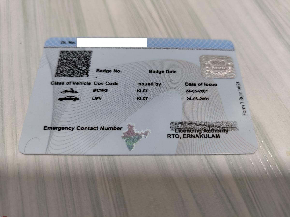 How to convert your driving license to smart card in Kerala TeamBHP