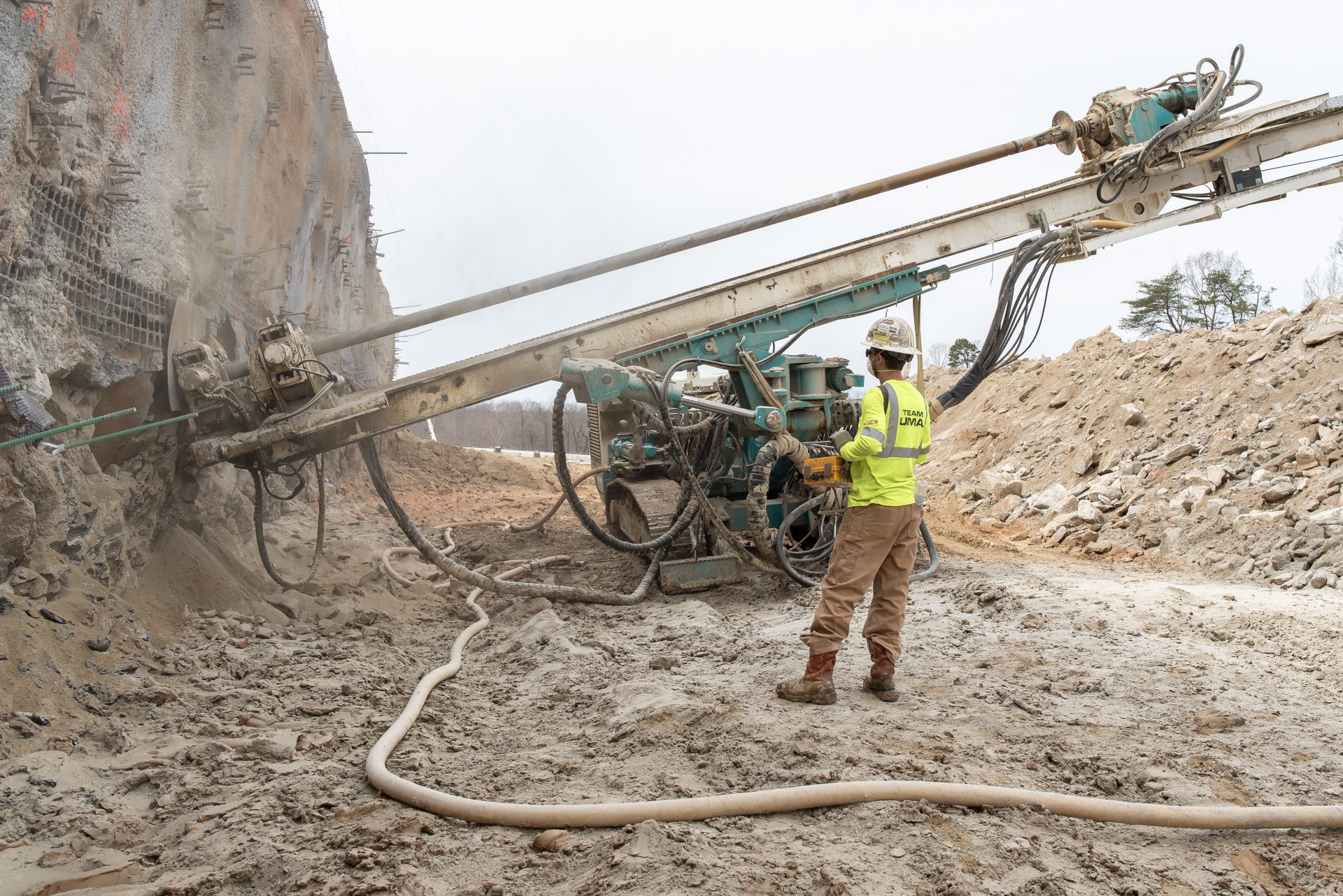 Soil Nail Wall Installation Near YouRetention Nails & Rock Anchors