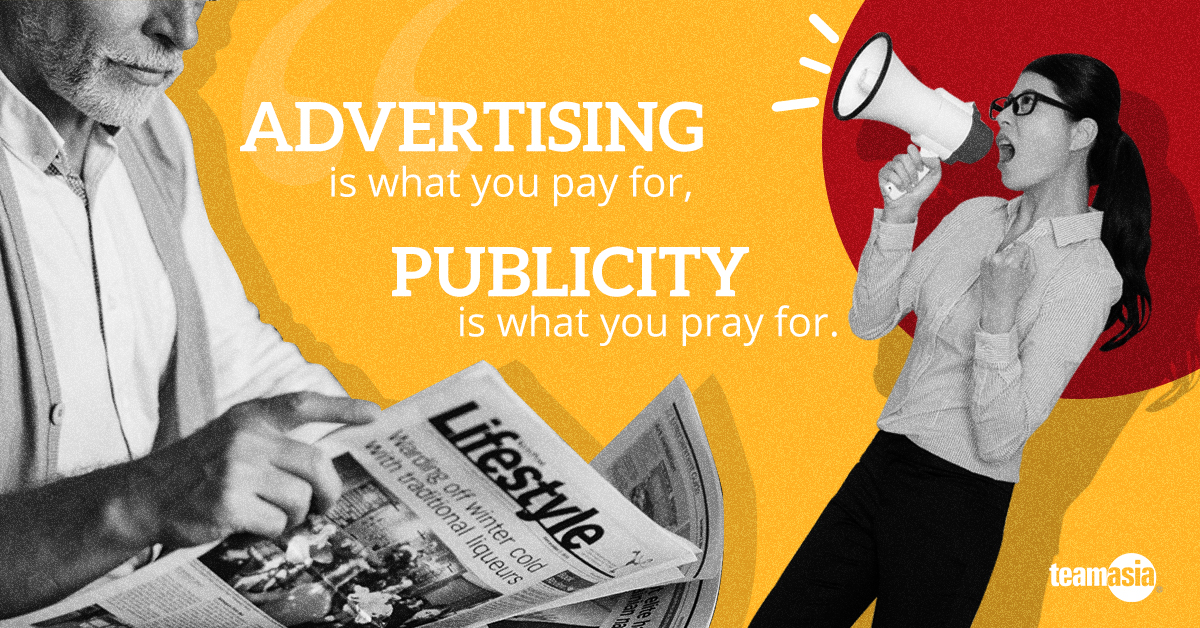 The Difference of Public Relations and Advertising TeamAsia