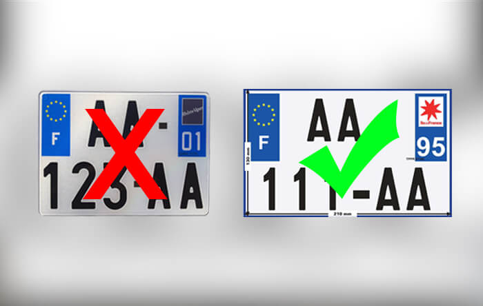 Plaque d’immatriculation moto conforme : le point sur la nouvelle loi !