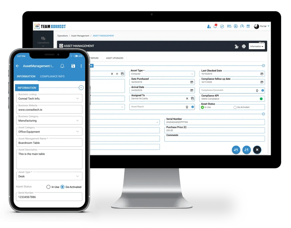 Enterprise Asset Management Software Asset Tracking Tool Teamkonnect