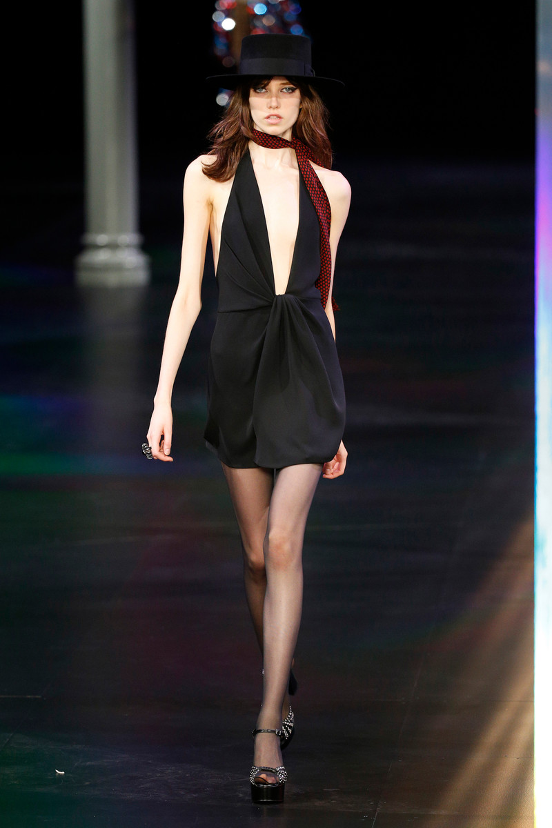 Saint Laurent Paris Catwalk Fashion Show Paris Womenswear SS2015 Team