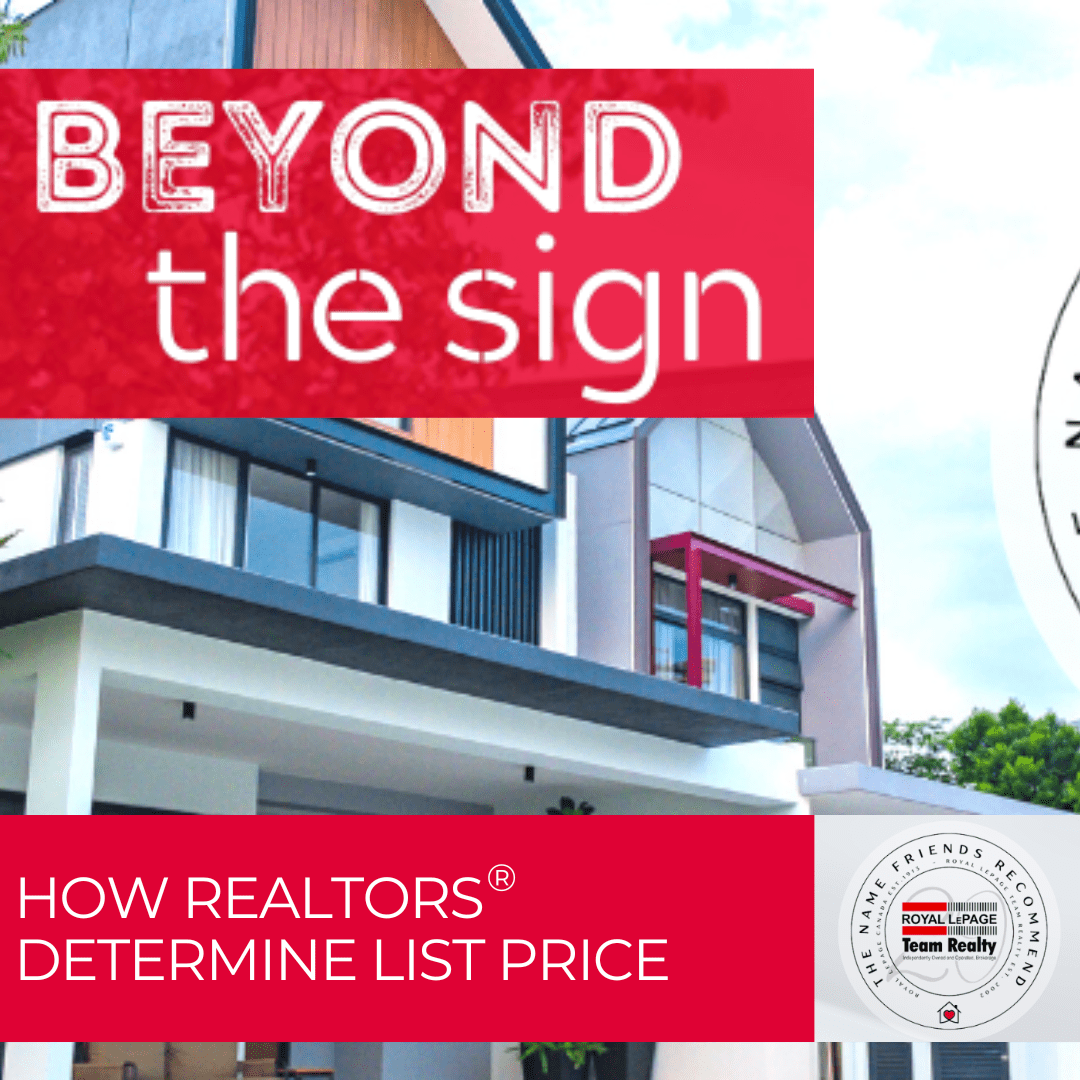 Beyond the Sign How Realtors Determine List Prices Team Realty