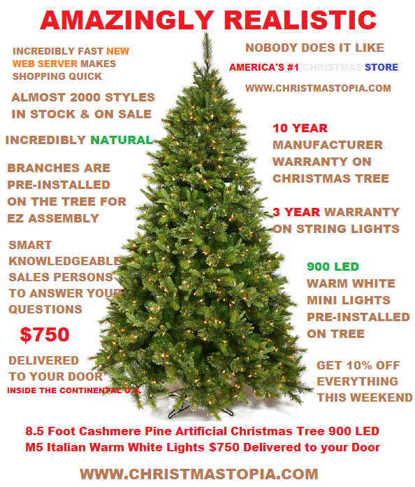 Cashmere Fir Natural and Realistic High Quality Artificial Christmas