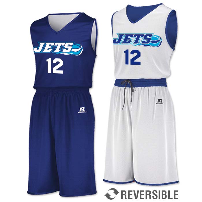 Russell Undivided Reversible Basketball Uniform Solid SinglePly TSP
