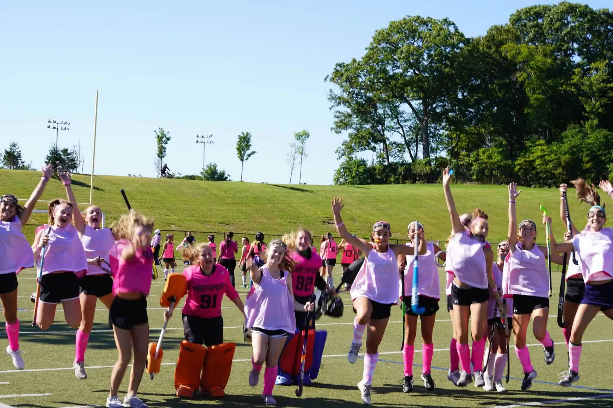 Northport Suffolk field hockey athletes Play 4 a Cure Team Up 4
