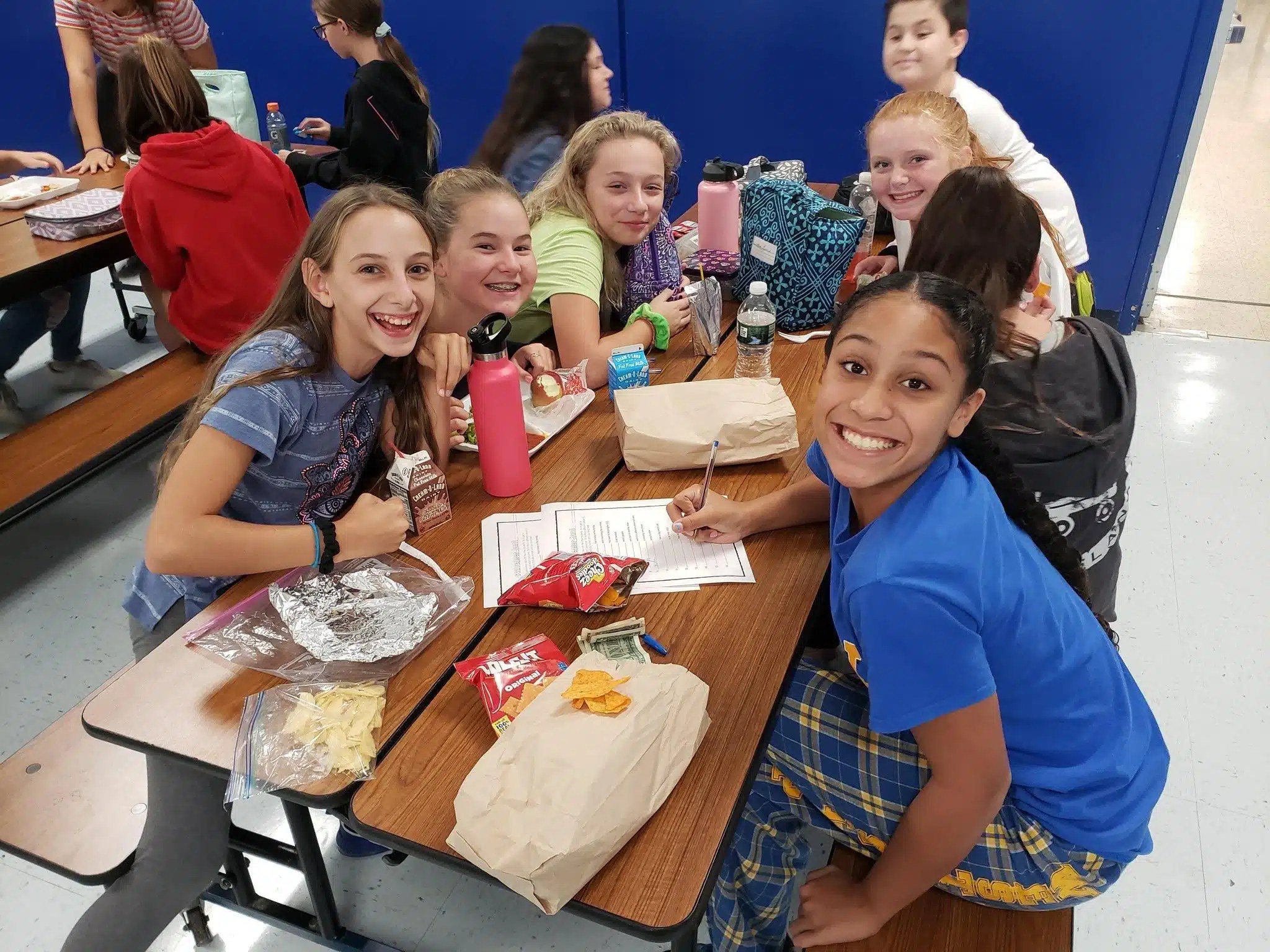 West Islip middle schoolers make connections with Start With Hello Team Up 4 Community