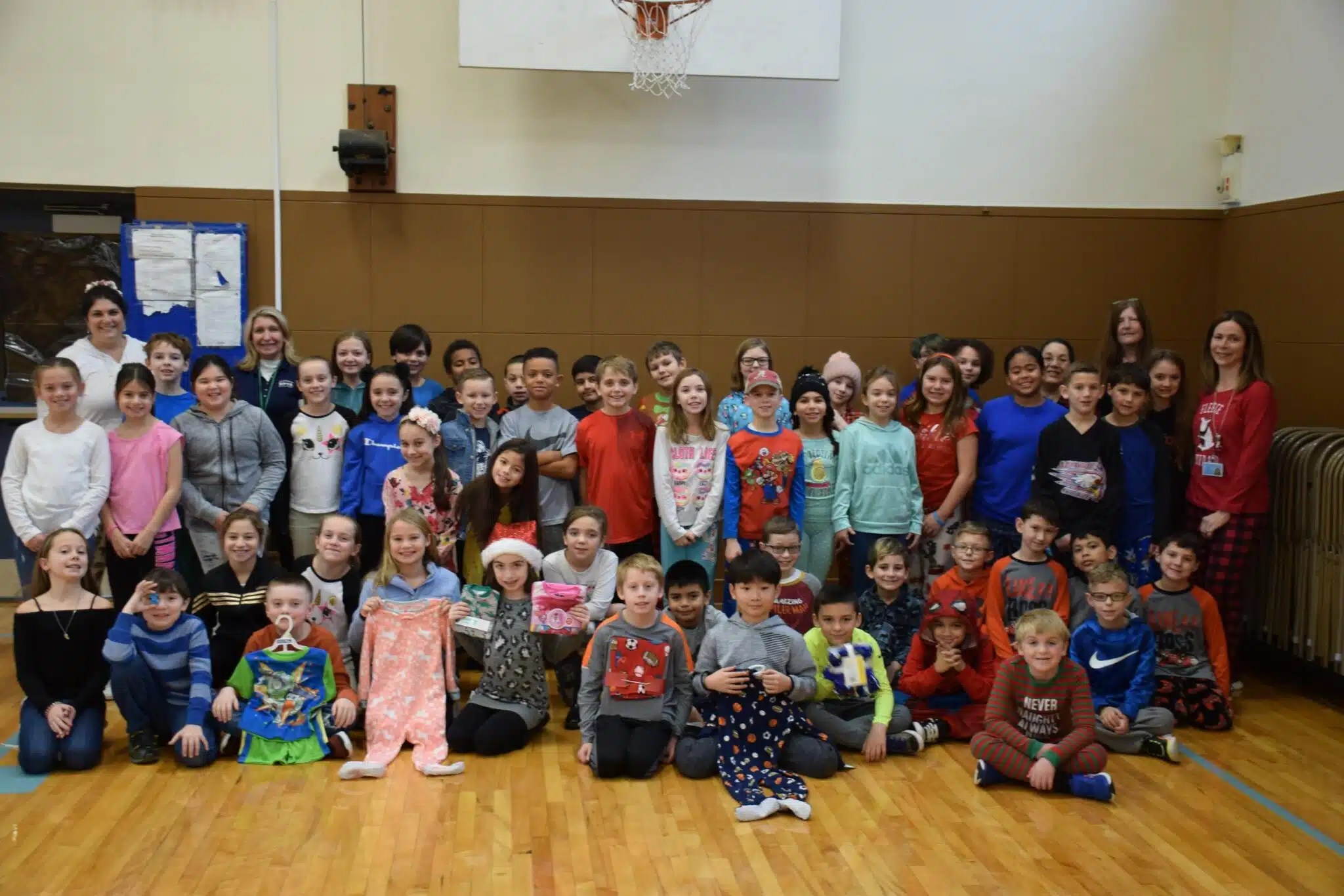 Prosperous pajama drive in the Rocky Point school community Team Up 4