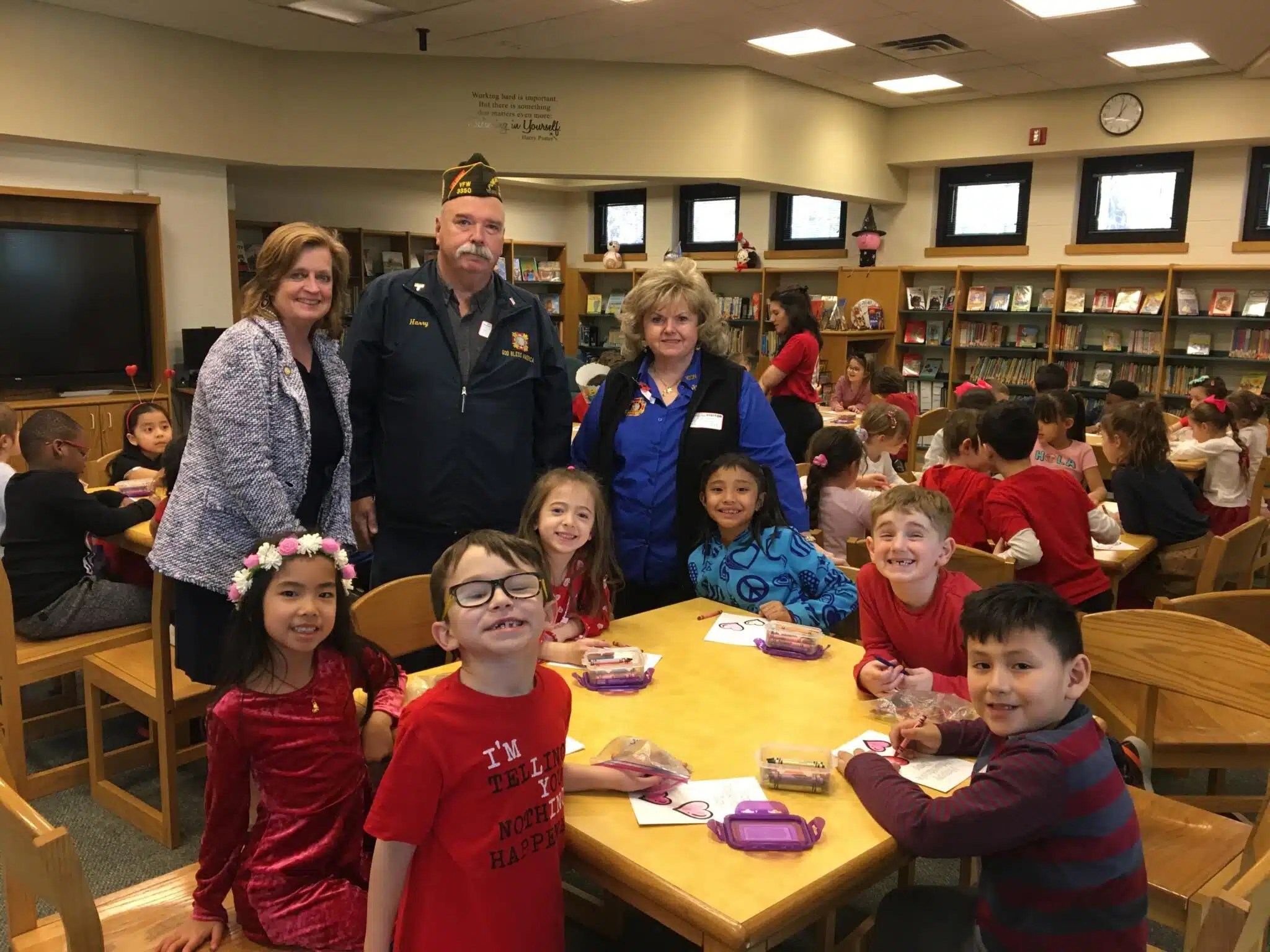 Valentine’s Day for Veterans at Centre Avenue Elementary School Team