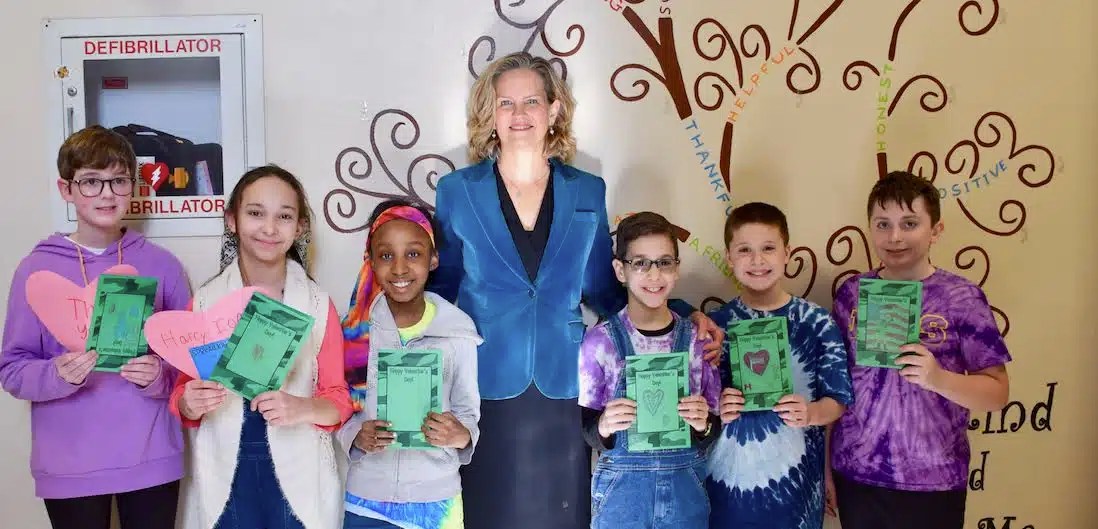 John Lewis Childs School sends out valentines Team Up 4 Community