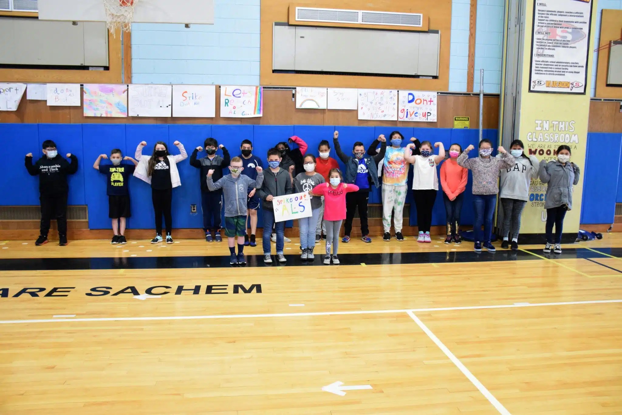Merrimac students and staff rally support for ALS Ride for Life Team