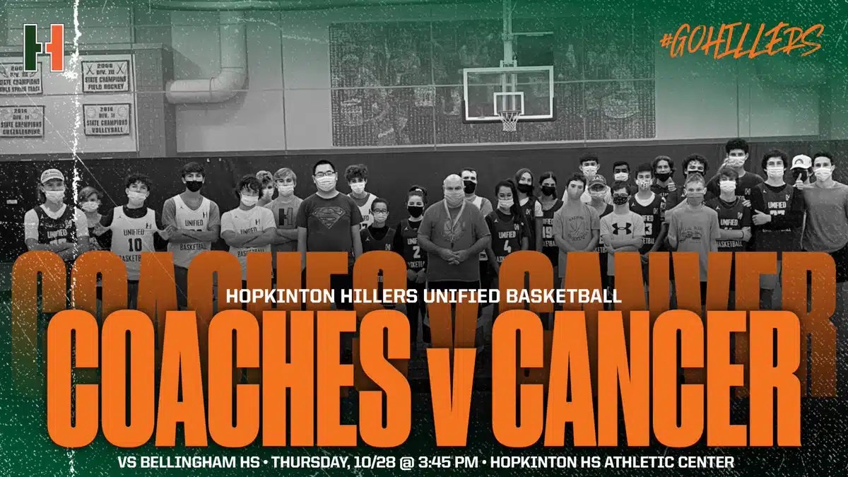 Hopkinton Unified Basketball Coaches vs. Cancer game Team Up 4 Community