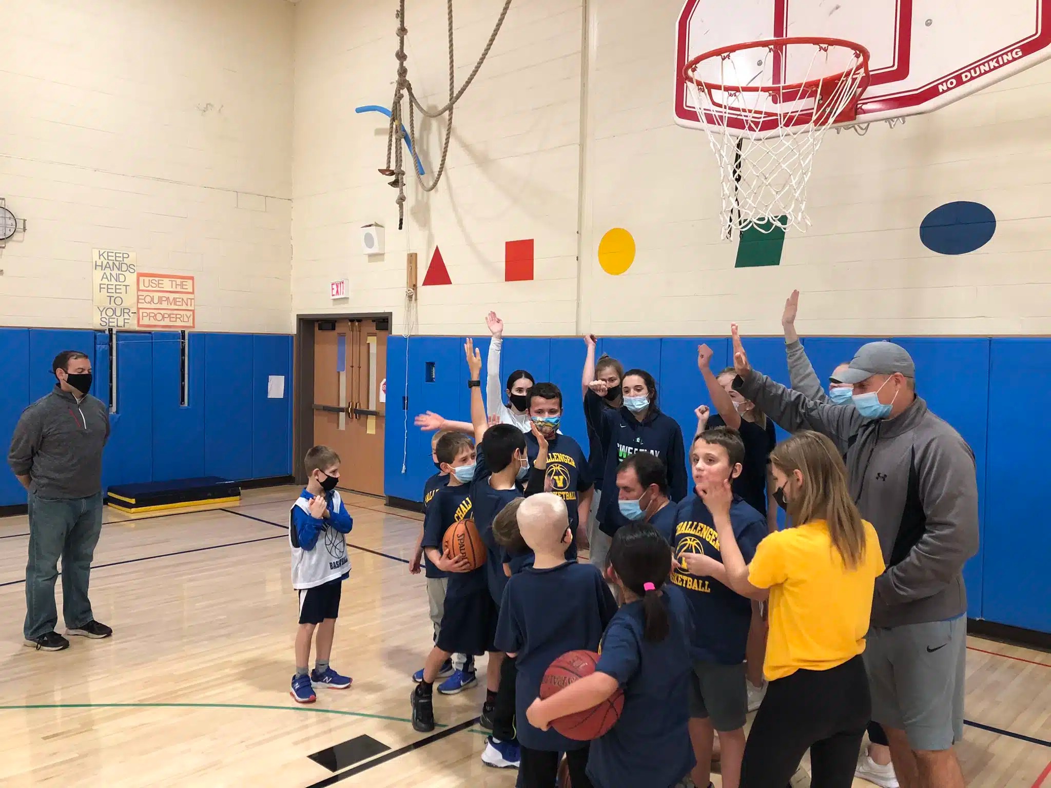 Victor Girls varsity basketball coaches and players for their support