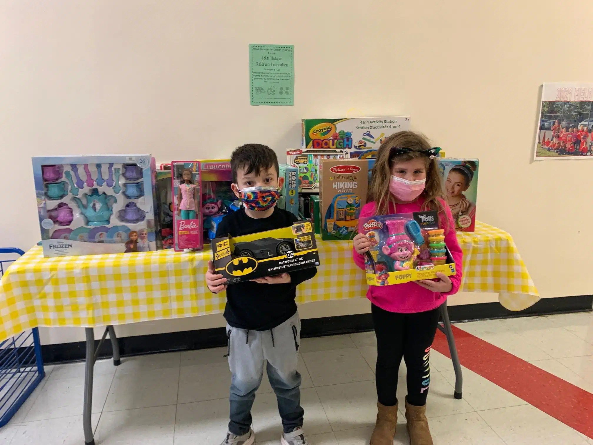 Lynbrook Kindergarten Center holds toy drive Team Up 4 Community