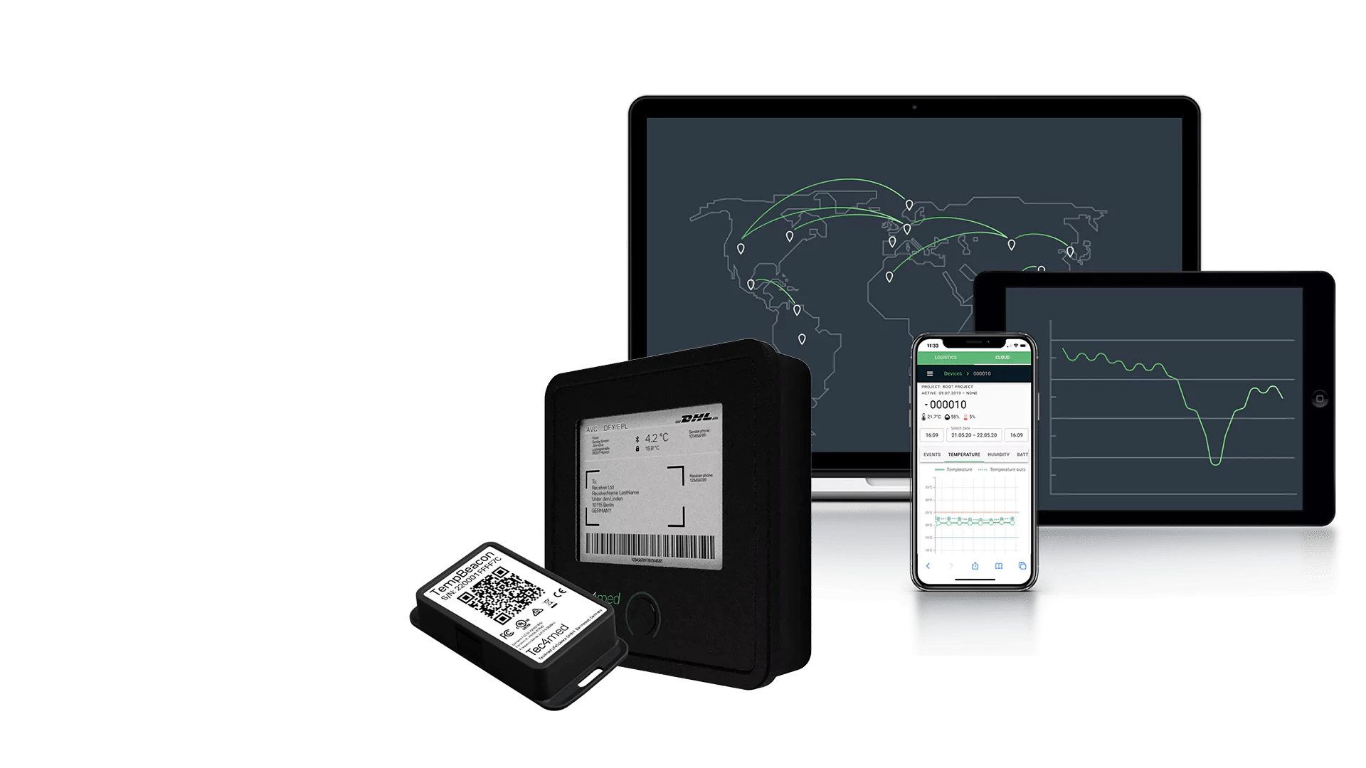Refrigerator temperature monitoring Tec4med Lifescience