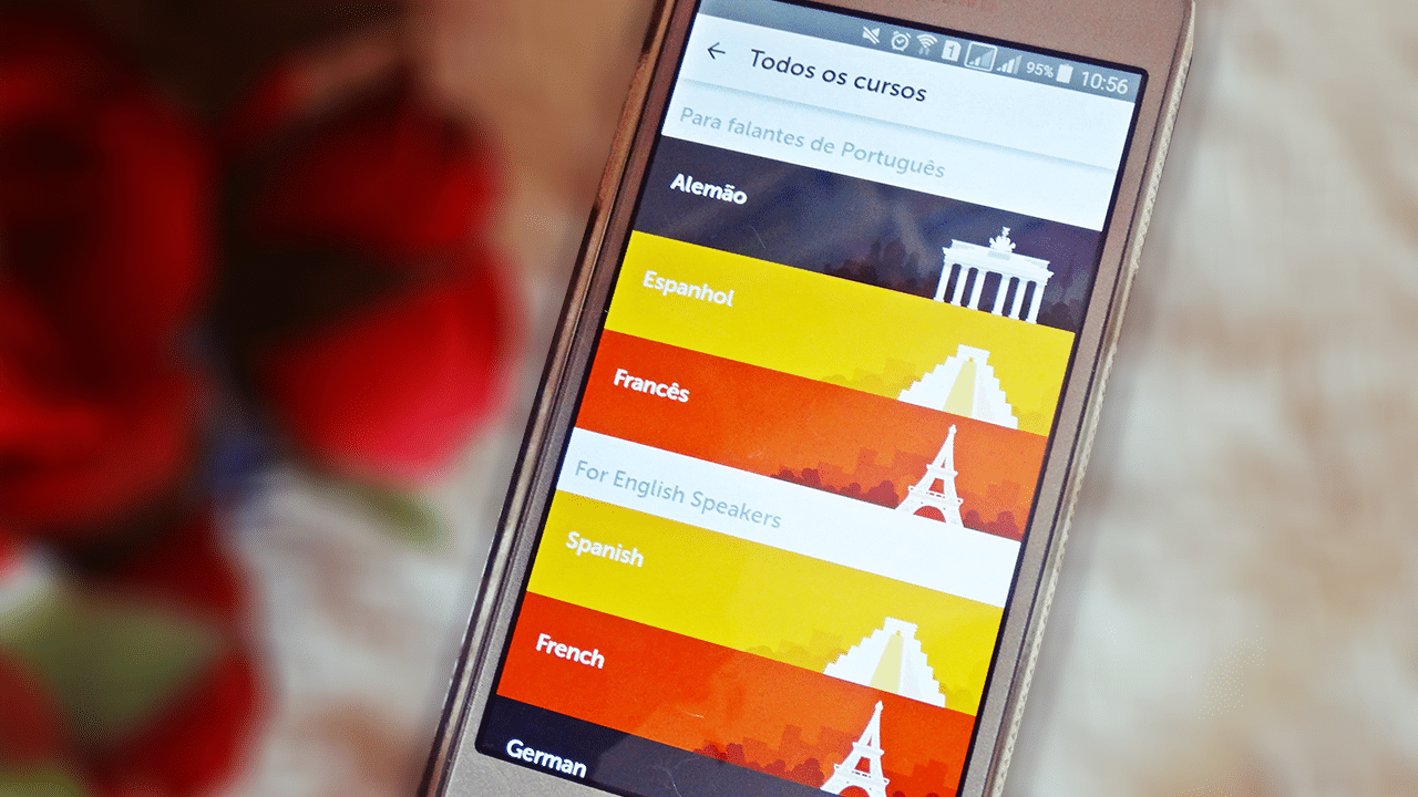 Como aprender inglês grátis pelo celular Duolingo