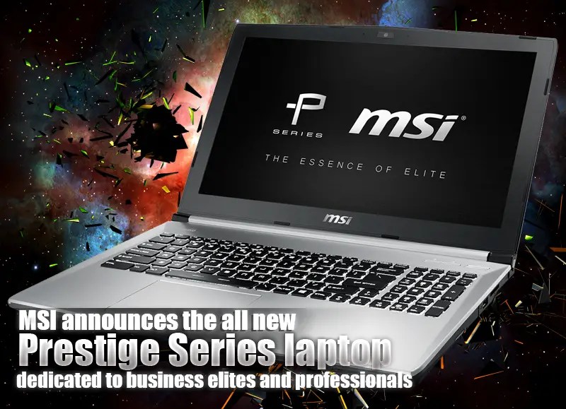 Msi Announces The All New Prestige Series Laptop