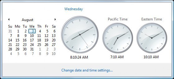 Dual Time Zone Clocks