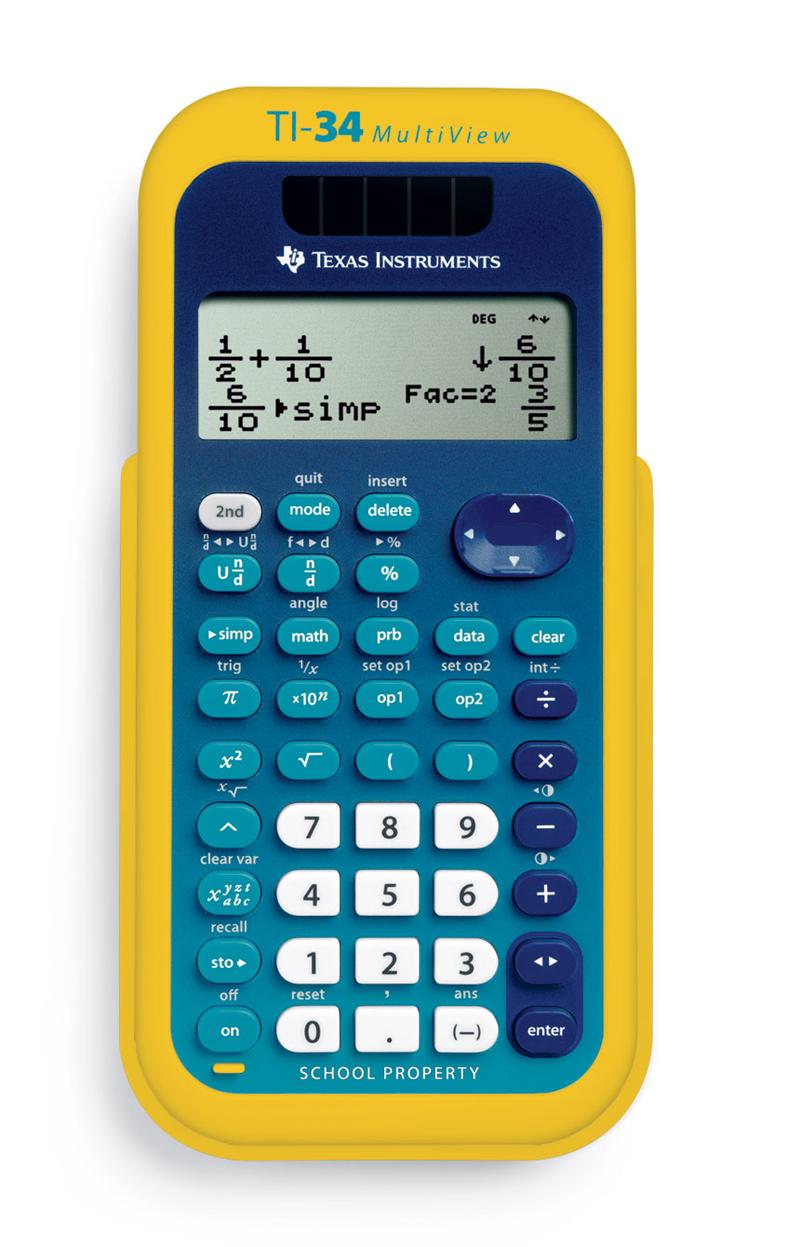 Texas Instruments TI34 MultiView Calculators School