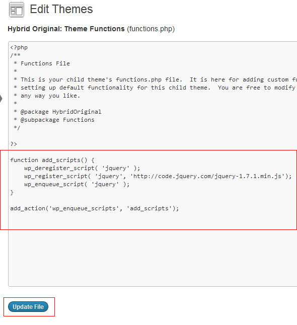 Change the Source of jQuery in WordPress