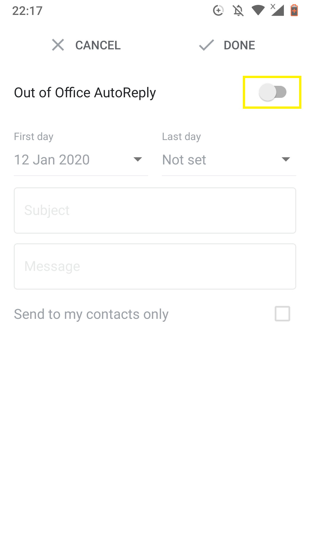 How to Set Out Of Office Autoreply in Gmail for Android
