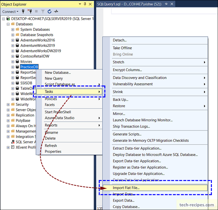 How To Import Flat File Data Using Import Export In SQL Server