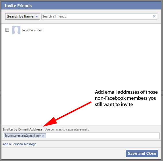 Facebook How to Invite NonFacebook Users to Facebook Events (via
