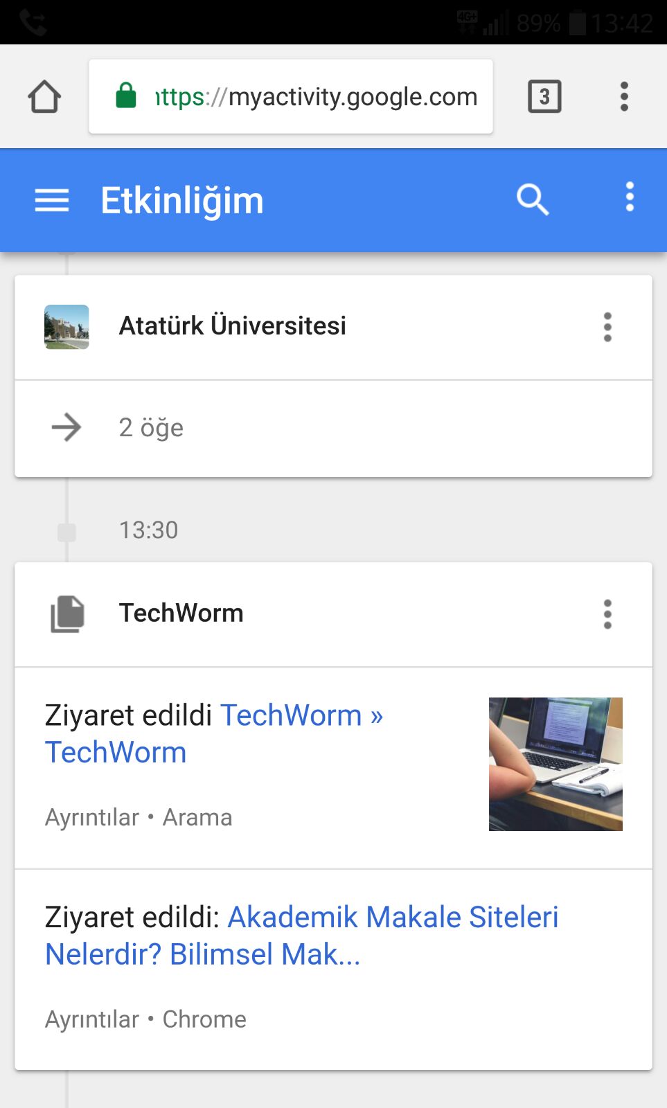 Telefondan Girdiğim Siteler Görünür Mü? » TechWorm