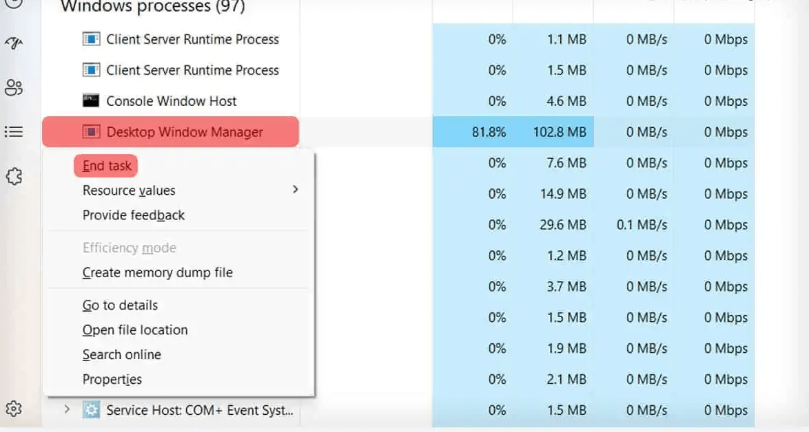 How to Fix Desktop Window Manager Having High CPU Usage