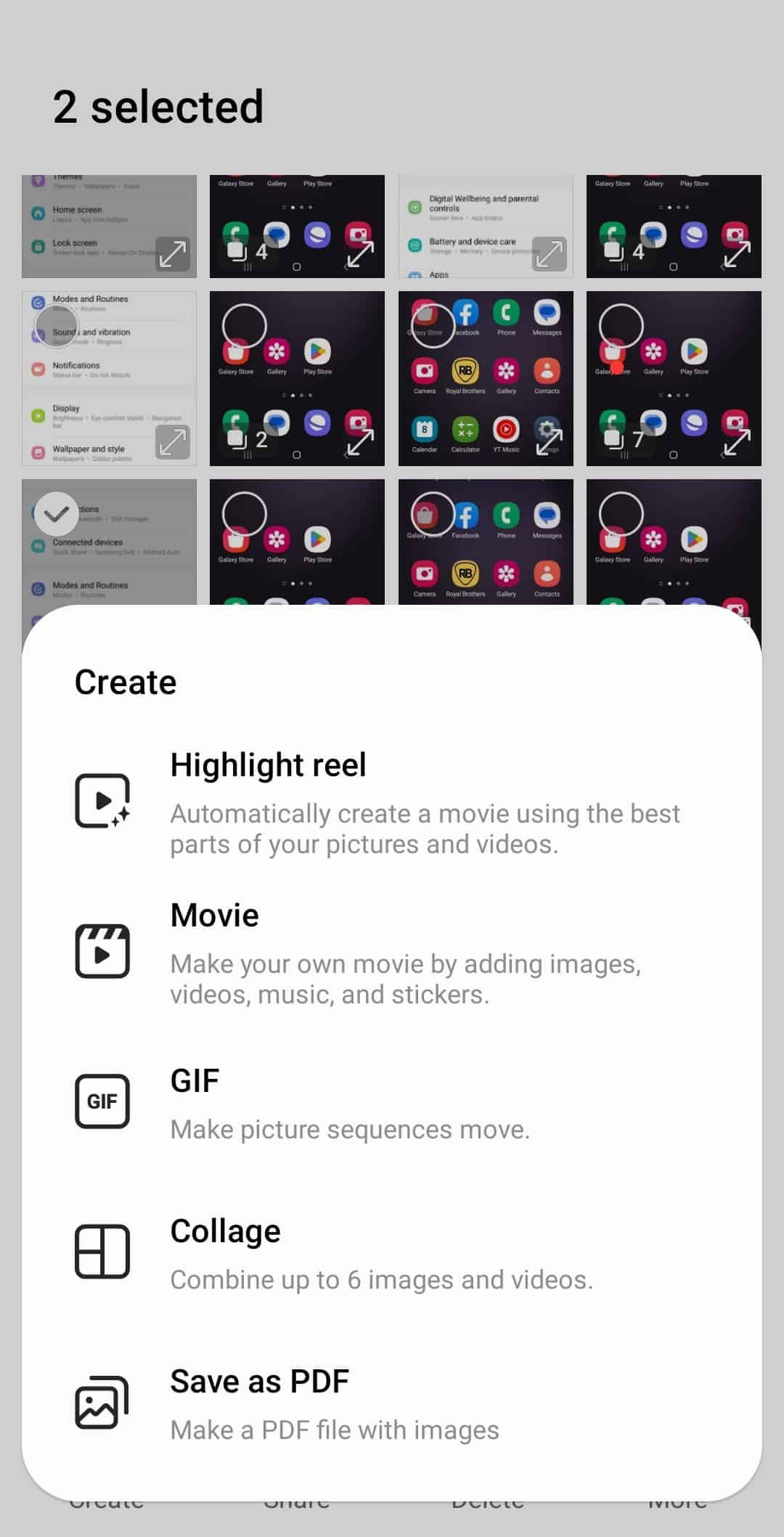 How to create PDF from multiple photos on Samsung Galaxy S23, S23 Plus