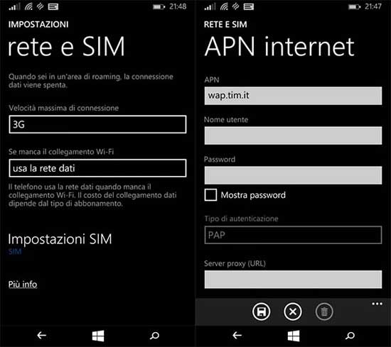 Come configurare APN Tim per 4G su Android