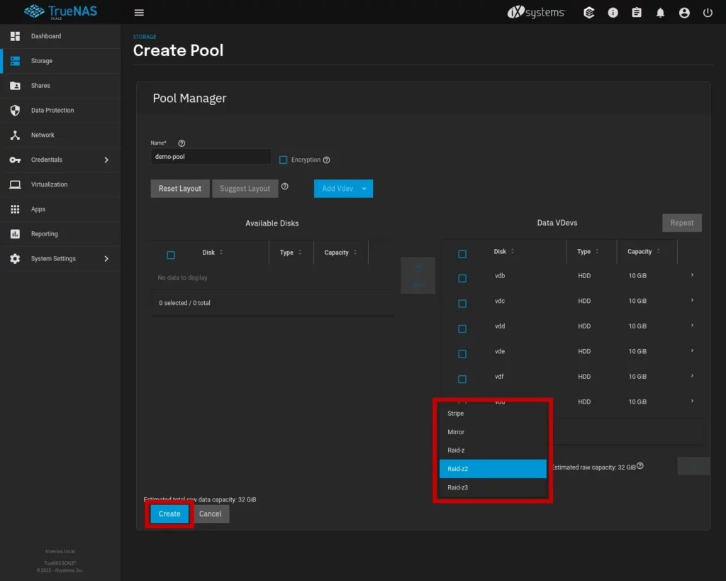 TrueNAS Scale Creating ZFS Storage Pools Tech Addressed
