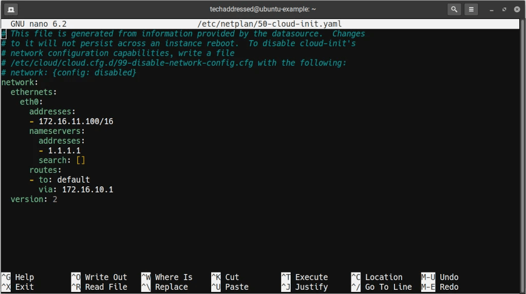Linux Basics Configuring A Static IP In Ubuntu Tech Addressed
