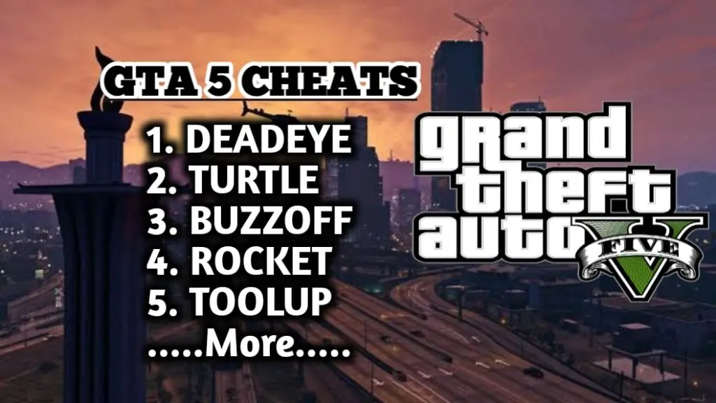 GTA 5 cheat codes list for Xbox, PS4, PS5 & PC [With PDF]