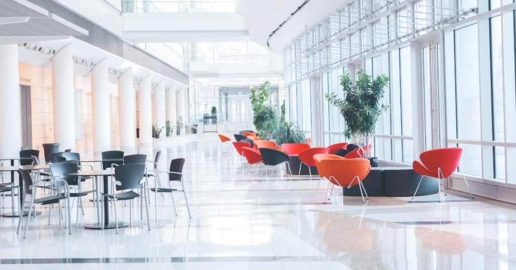 Can the office plastic reception area chairs be repaired?