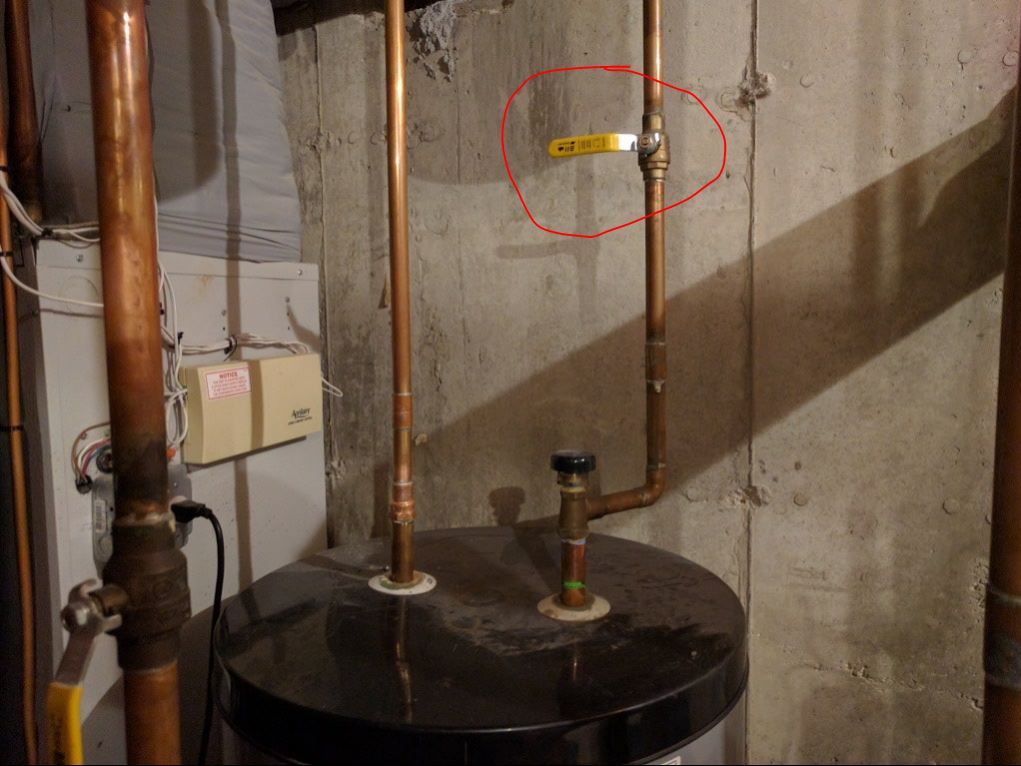 water draining from boiler, hot water tank leak? Handyman WIRE