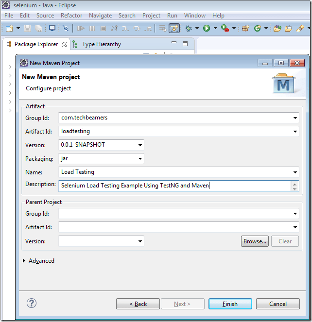 Create a Selenium Webdriver Maven Project using TestNG and Eclipse