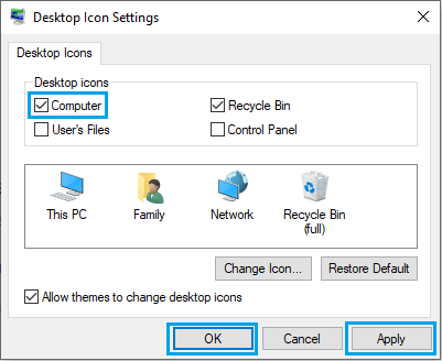 How To Add This Pc To Desktop In Windows 10