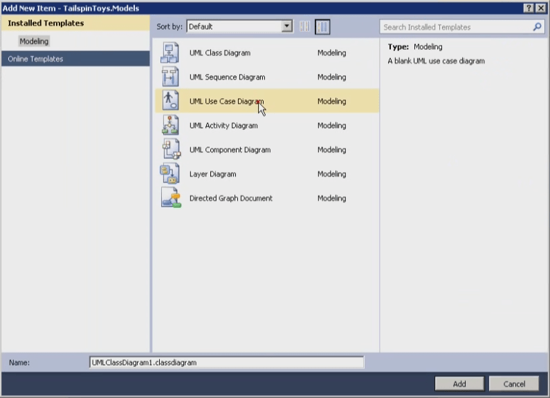 Creating a UML Model Diagram in Visual Studio 2010 – TechBubbles