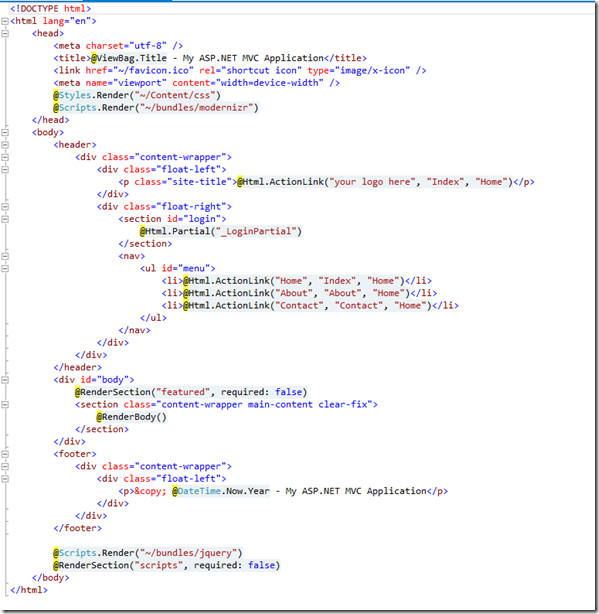 ASP.NET MVC RAZOR View Engine Overview – TechBubbles