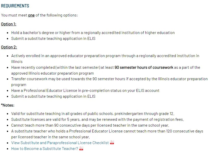 Employment / Licensure Requirements