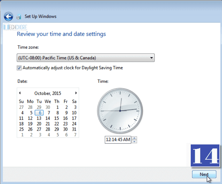 HowtoinstallWindows7datetimesettings 101 Techchore