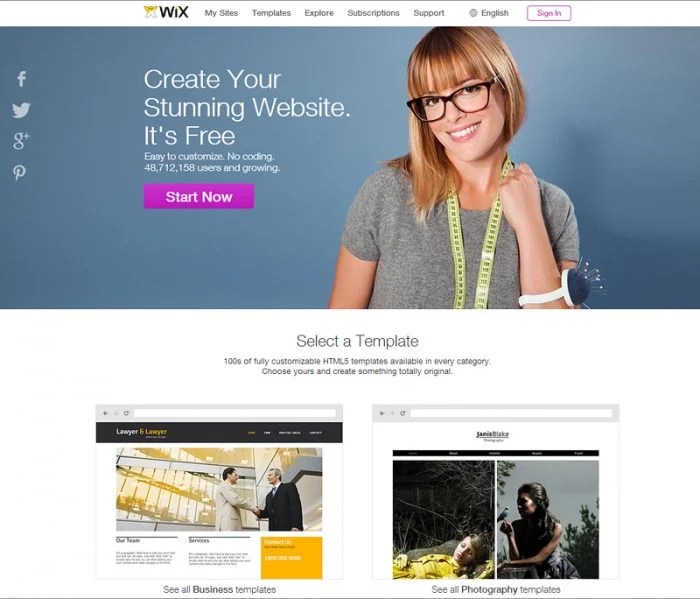 Free Website Builder Software 10,000+ Free Templates