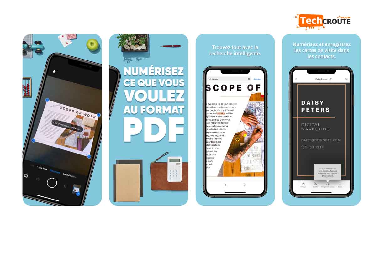 Adobe Scan Vous avez toujours un scanner gratuit pour vos documents
